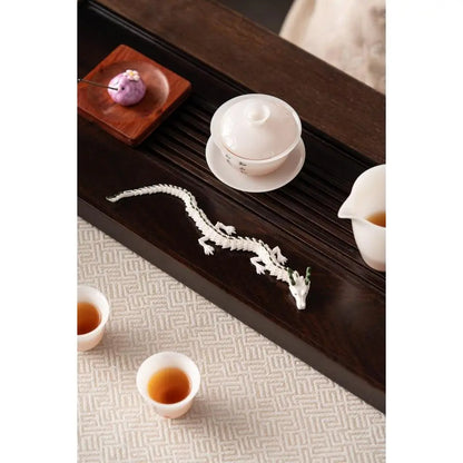 Articulated Porcelain Dragon Tea Companion