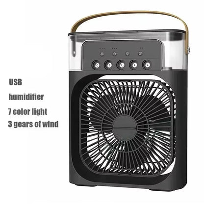 3-in-1 Portable Air Cooler with LED Night Light and Humidifier for Home and Office Use