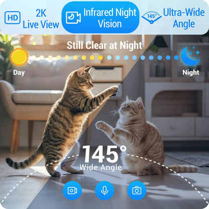 Frienhund Dual Camera Smart Pet Feeder with Optional Camera – 7L Dry Food Capacity, 1080P HD Monitoring, Night Vision, Slow Feed Mode, App Remote Control, Timed & Portion Feeding, Dual Stainless Steel Bowls for Multi-Pet Homes