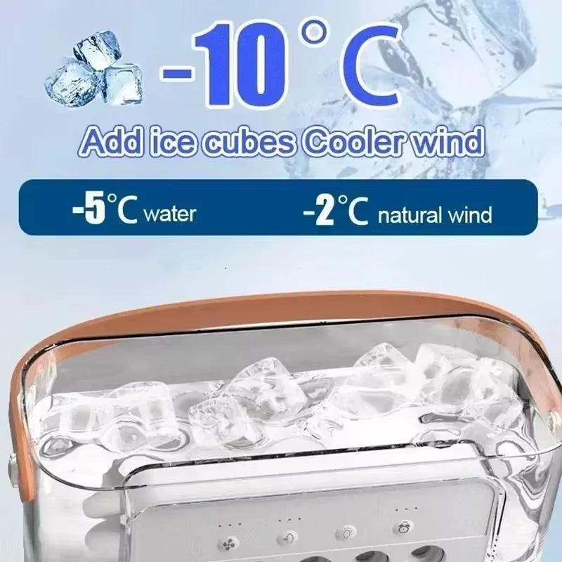 3-in-1 Portable Air Cooler with LED Night Light and Humidifier for Home and Office Use