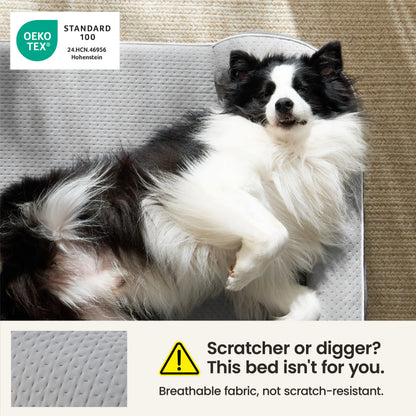 Lesure Realortho Orthopedic Dog Bed for Large and Senior Dogs - 3-Layer Premium Memory Foam with Joint Support, Waterproof Washable Cover, Ideal for Deep Sleep Comfort