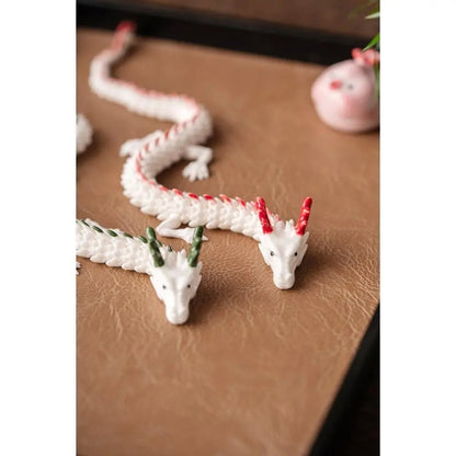 Articulated Porcelain Dragon Tea Companion