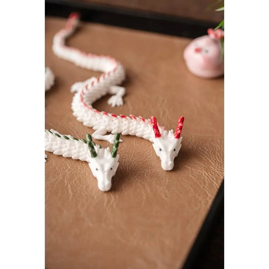 Articulated Porcelain Dragon Tea Companion