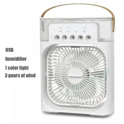 3-in-1 Portable Air Cooler with LED Night Light and Humidifier for Home and Office Use